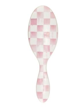 Wet brush x Mackenzie-Childs Original Detangler White Pink Rosy Check